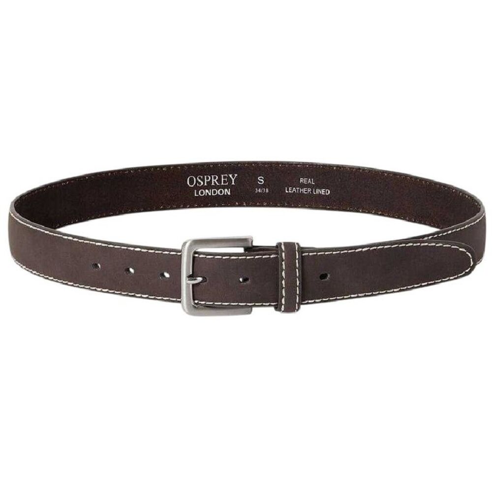 London Dickens Leather Belt / Chocolate